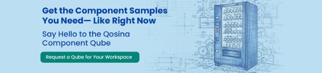 Get the Component Samples You Need - Like Right Now. Say Hello to the Qosina Component Qube. Request a Qube for Your Workspace