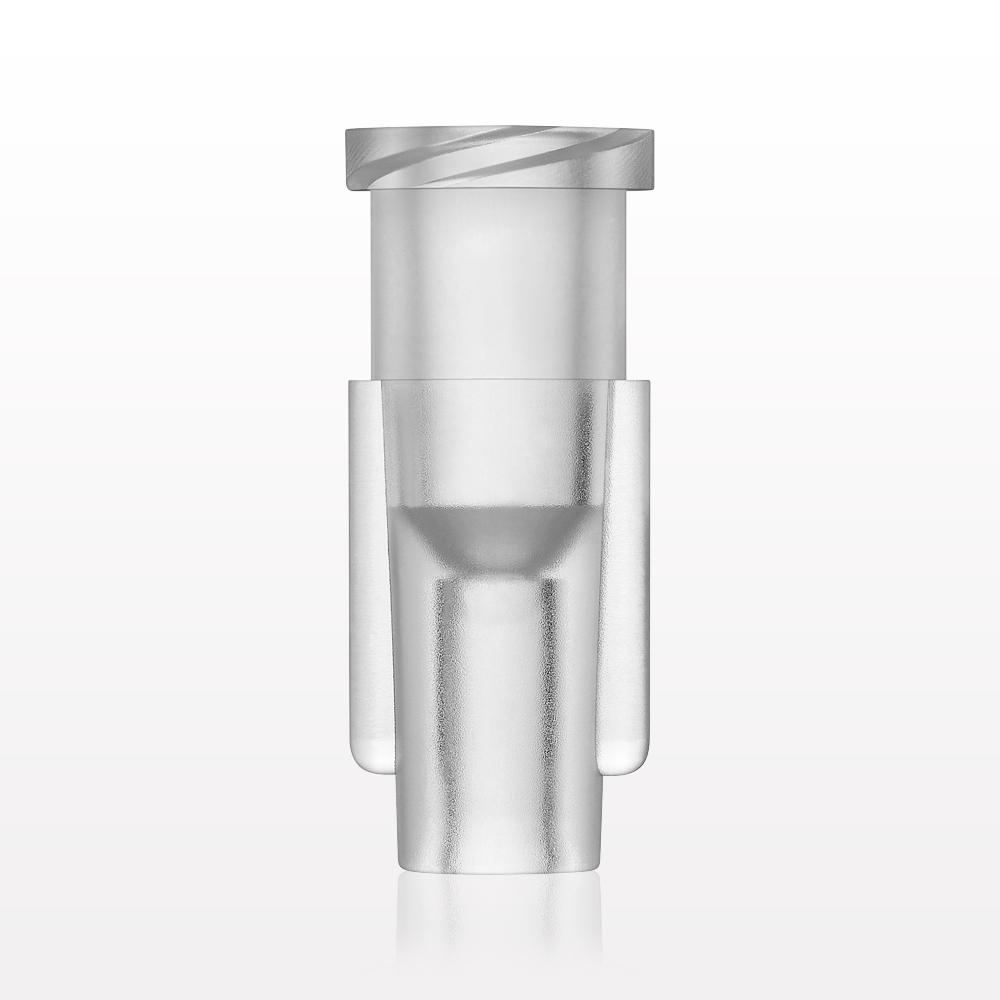 Female Luer Lock, Tubing Port, Clear