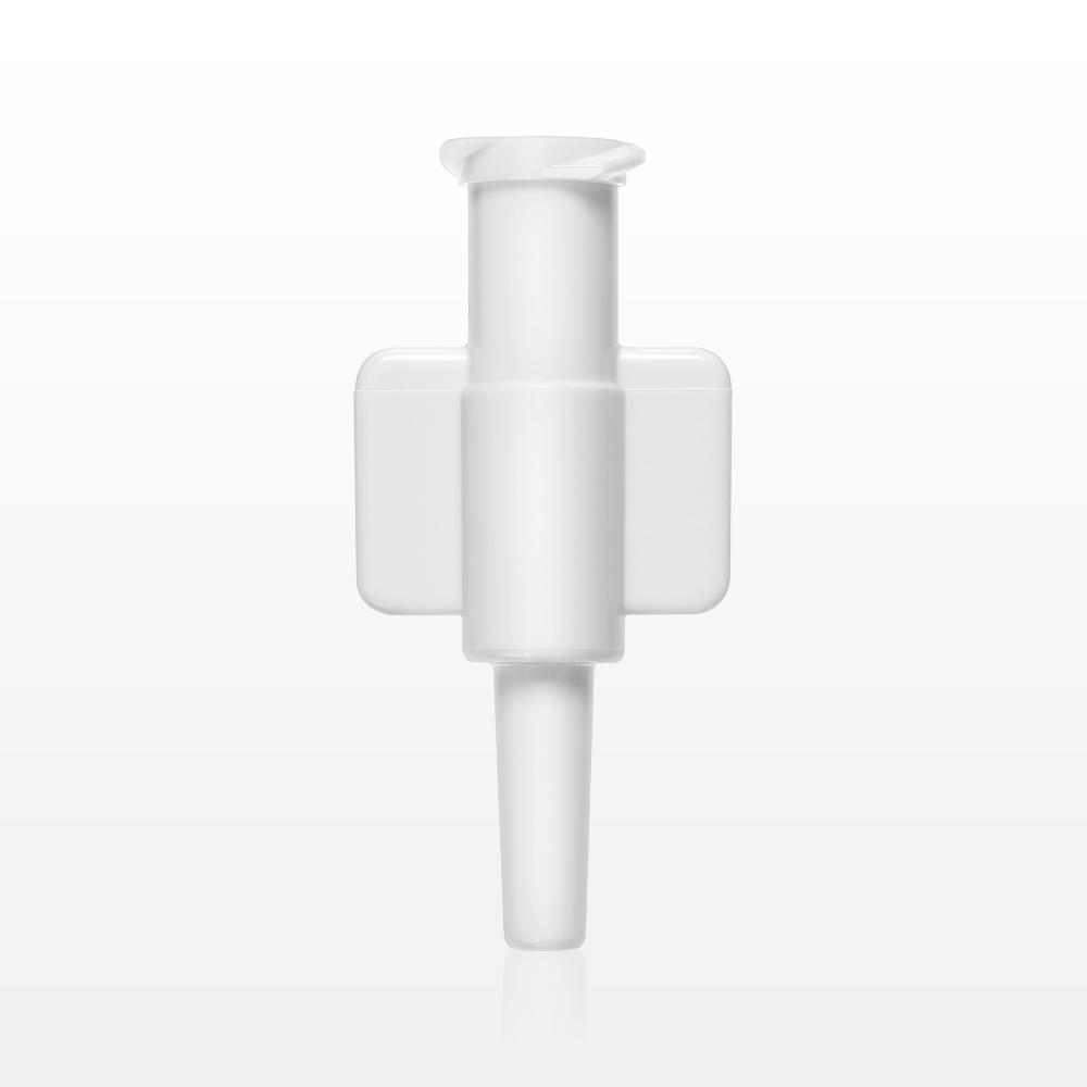 Female Luer Lock, Tubing Port, White