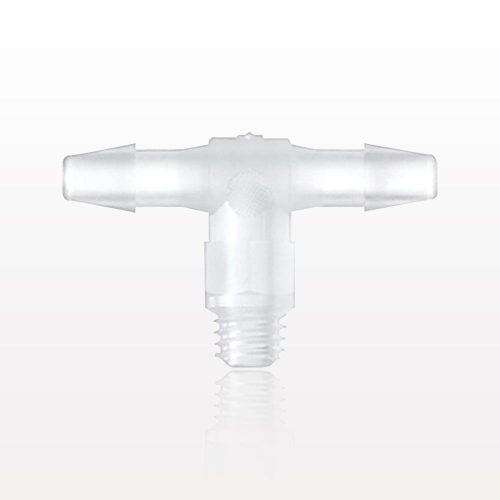 Threaded T Connector, Barbed, Natural