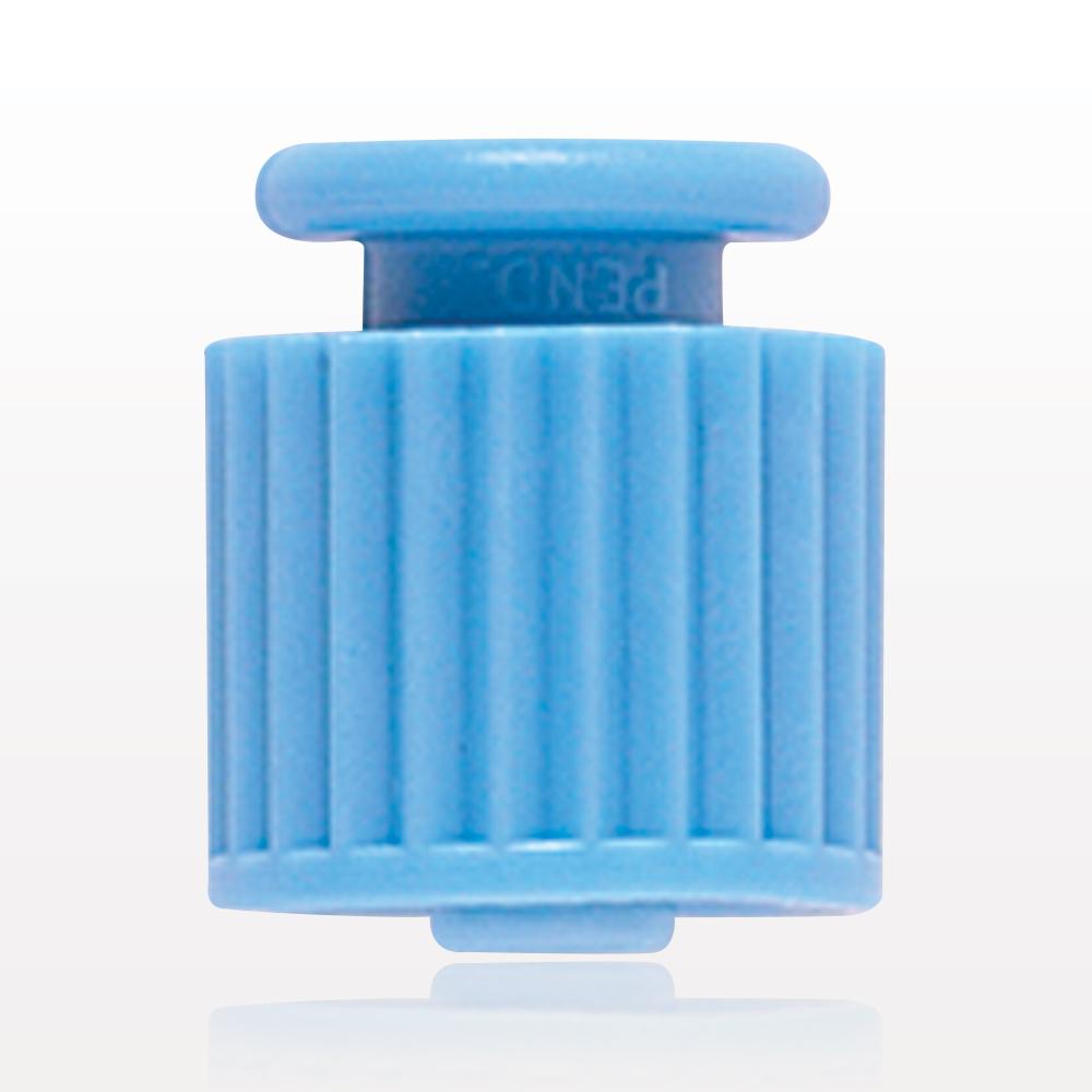 Male Luer Cap, Non-Vented, Blue