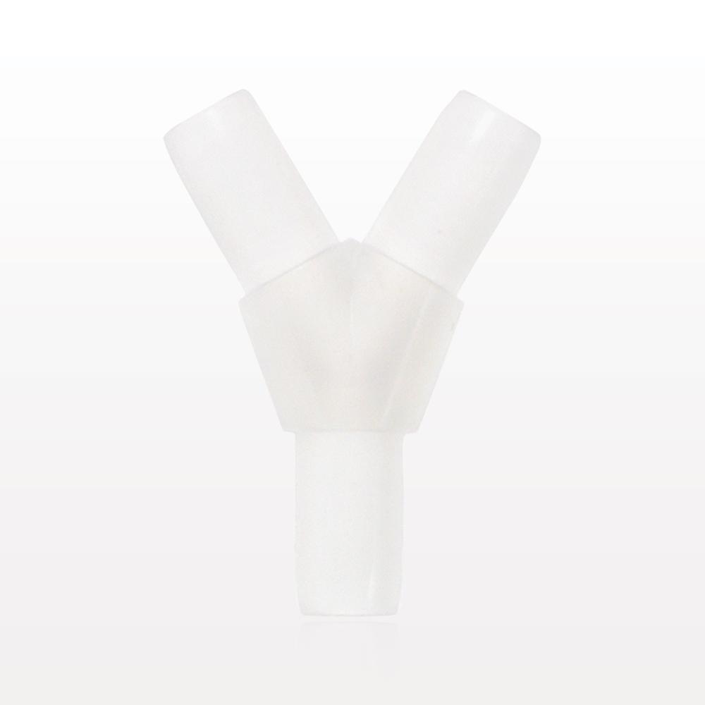 Y Connector, Barbed Natural