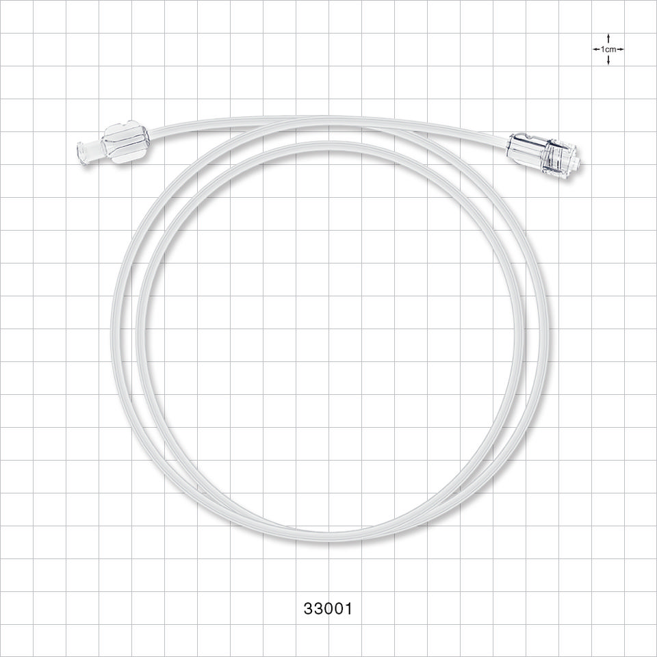 High Durometer Extension Line, Female Luer Lock, Male Luer Lock - 33001