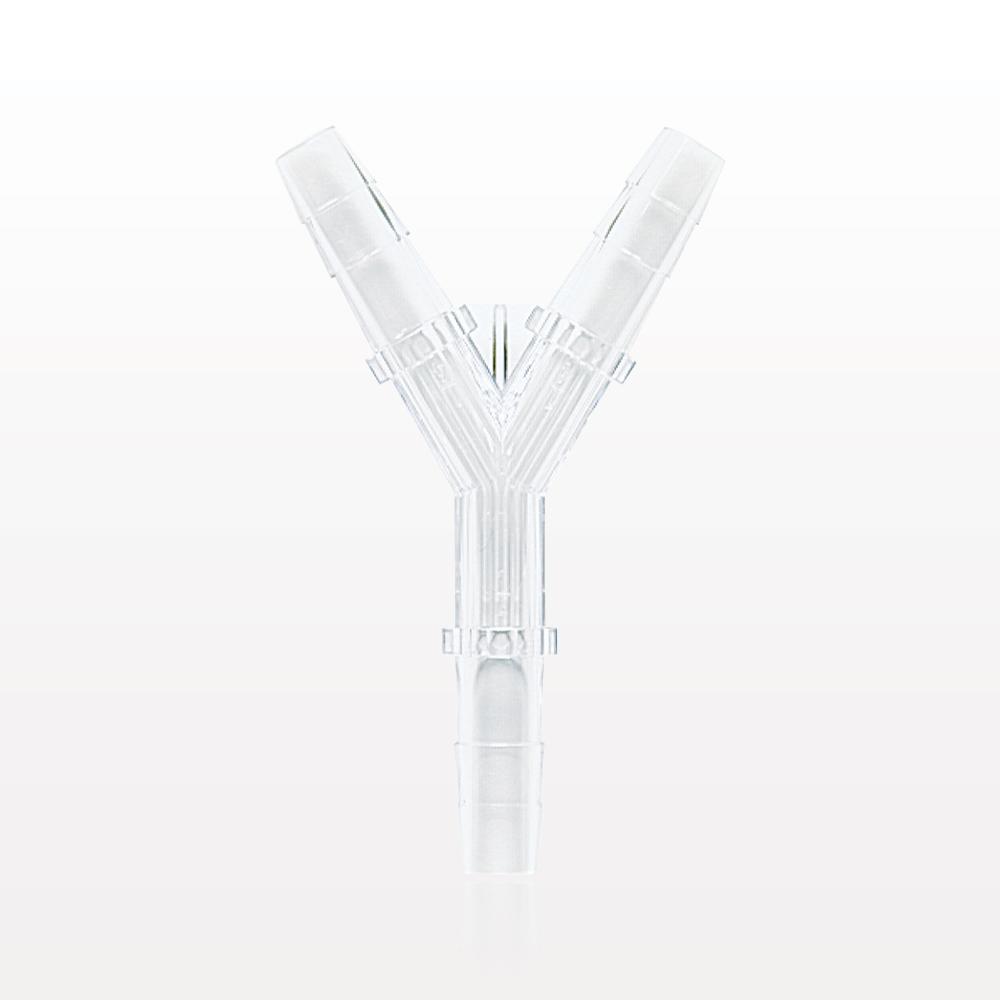Y Connector, Barbed, Clear