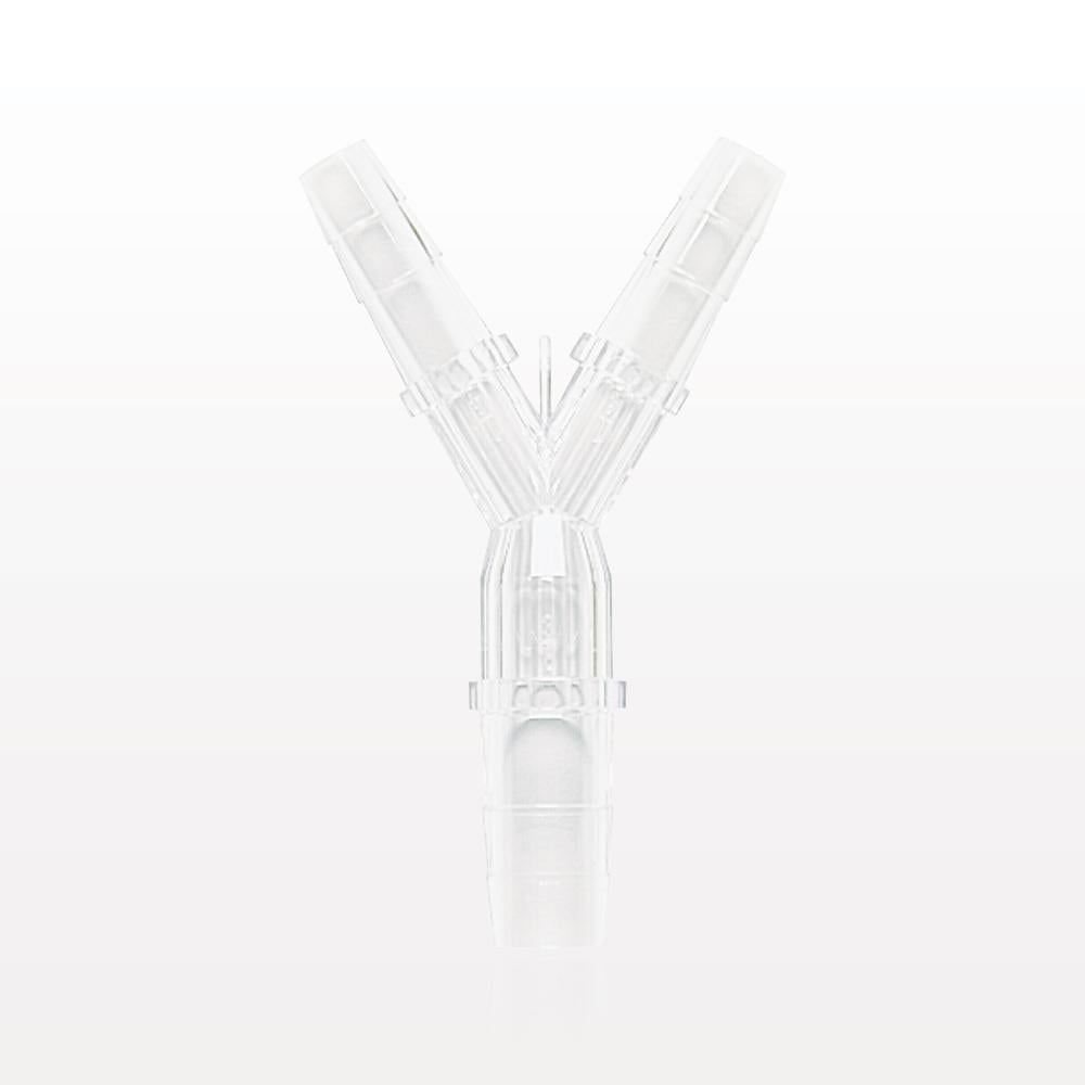 Y Connector, Reducer, Barbed, Clear