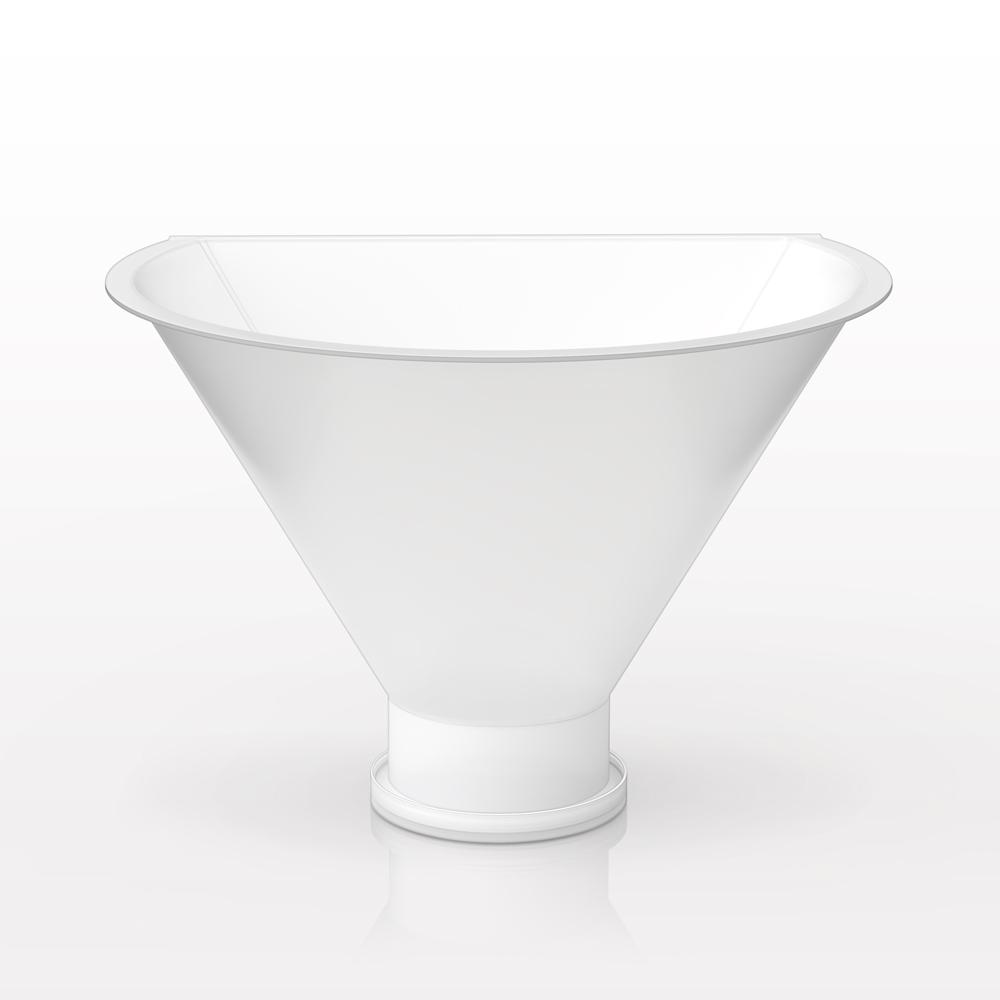 Flat Edge Funnel, Sanitary Flange