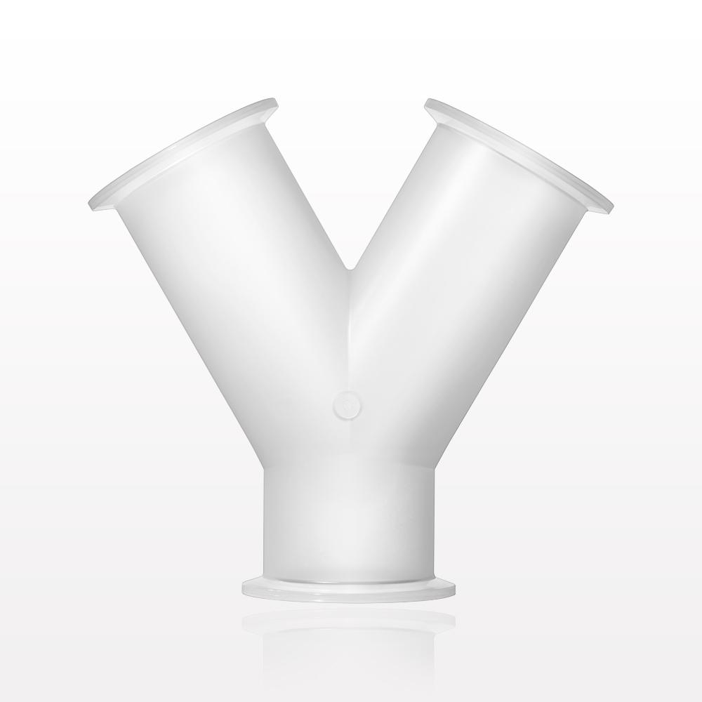 Y Fitting, Sanitary Flange, Natural