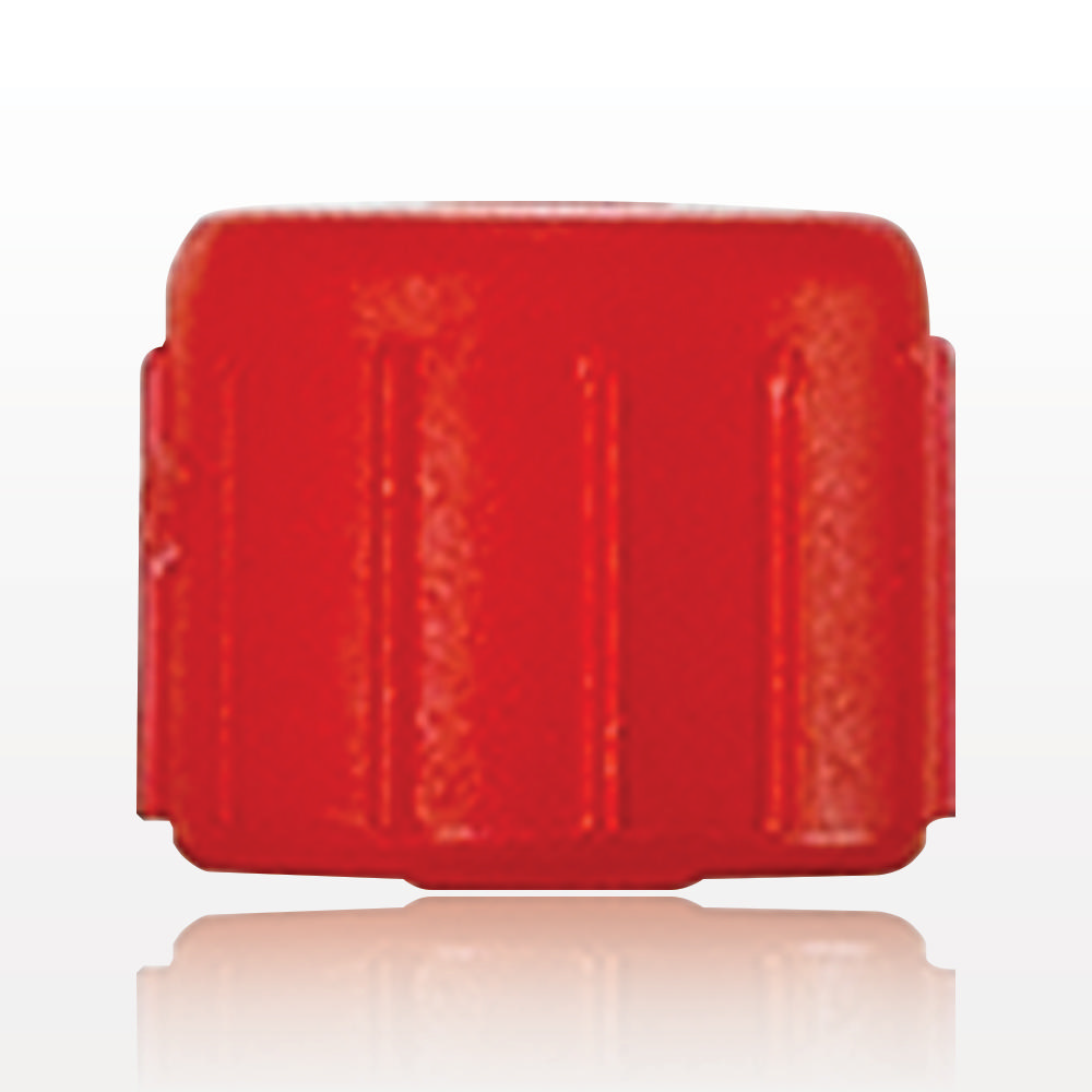 Cap, Male Luer Lock, Non-Vented, Recessed Stem, Red - 65376