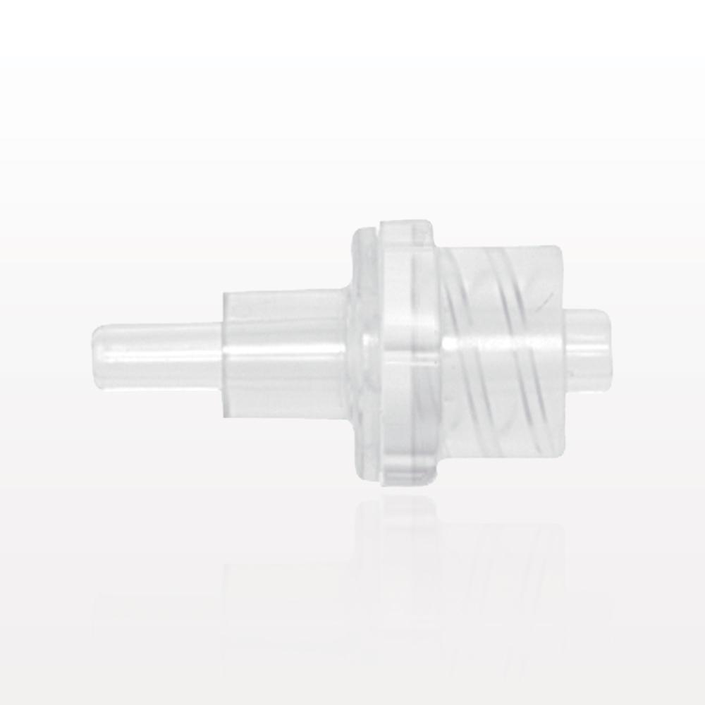 Check Valve, Tubing Port Inlet, Male Luer Lock Outlet