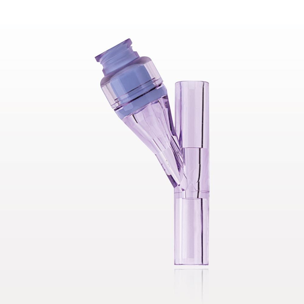 Y Connector, Needleless Injection Site, Swabbable, Tubing Ports