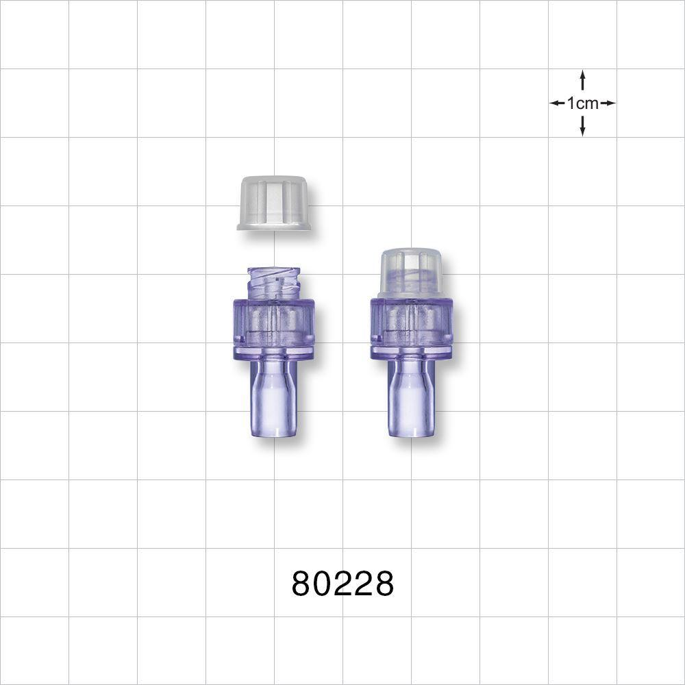 Needleless Injection Site, Swabbable with Cap - 80228