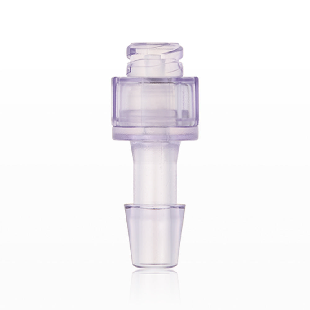 Needleless Injection Site, Swabbable, Female Luer Lock, Barbed
