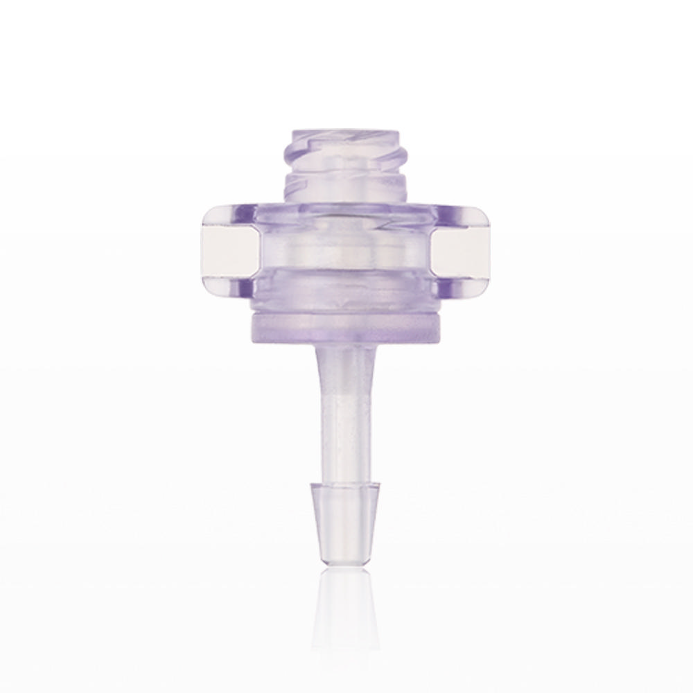 Needleless Injection Site, Swabbable, Female Luer Lock, Barbed