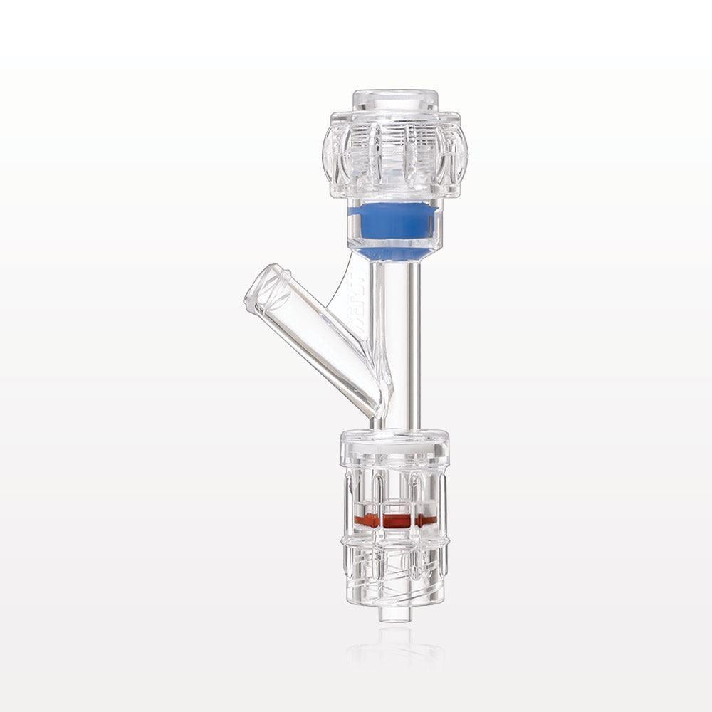 Hemostasis Valve Y Connector, Rotating Male Luer Lock, Female Luer Lock Sideport