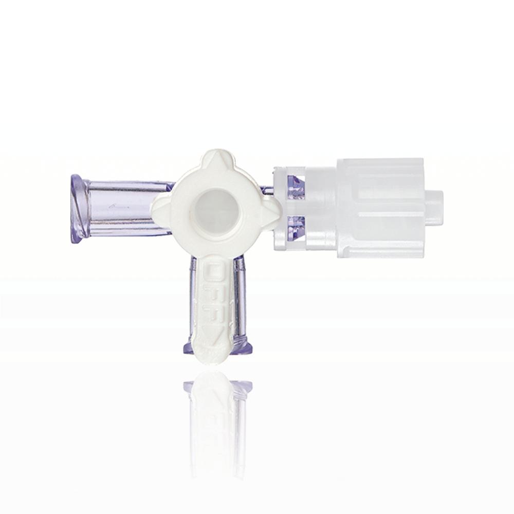 2-Way Stopcock, 2 Female Luer Locks, Rotating Male Luer Lock