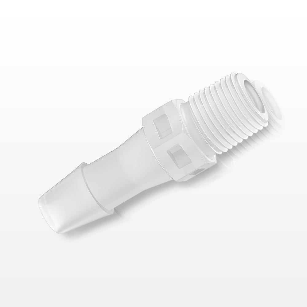 Threaded Connector, Barbed, Natural