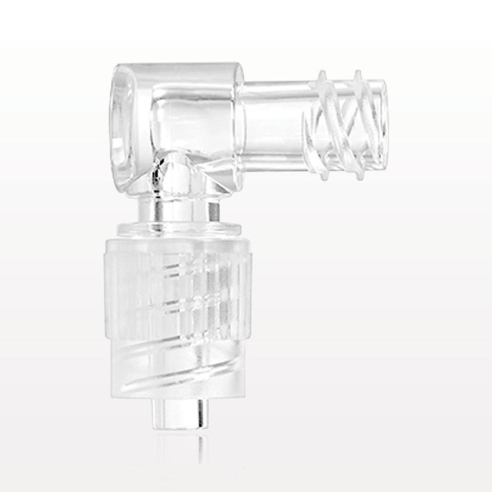 Elbow Pin Lock Elbow Connector, Female Luer Lock, Male Luer w/Spin Lock