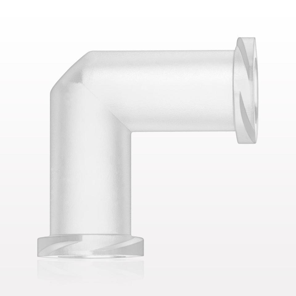 Lock Using Elbow Elbow Connector, Both Ports Female Luer Locks, Natural - 61752