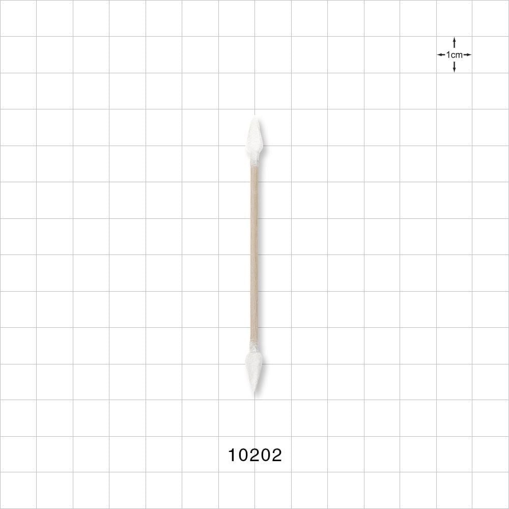Dual-Ended Tightly Wound Point Tip Swab with Wood Handle