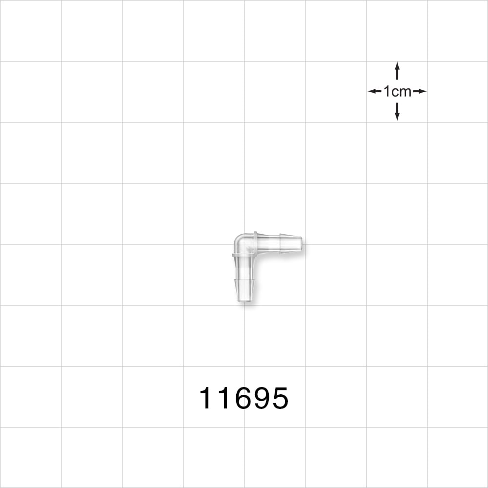 Elbow Connector, Barbed, Natural