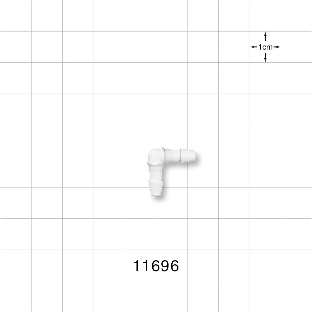 Elbow Connector, Barbed, Natural