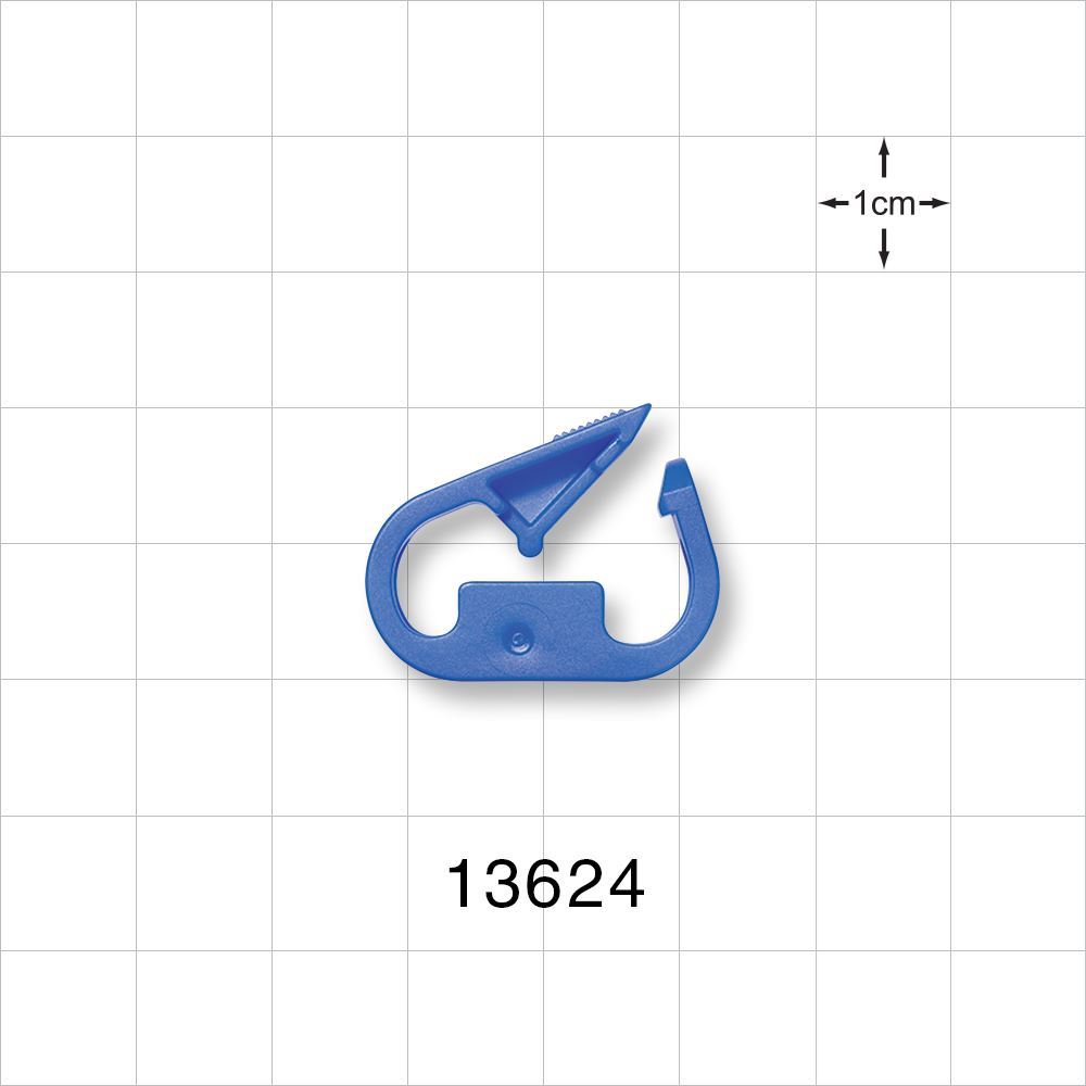 Pinch Clamp with Sidewall, Blue