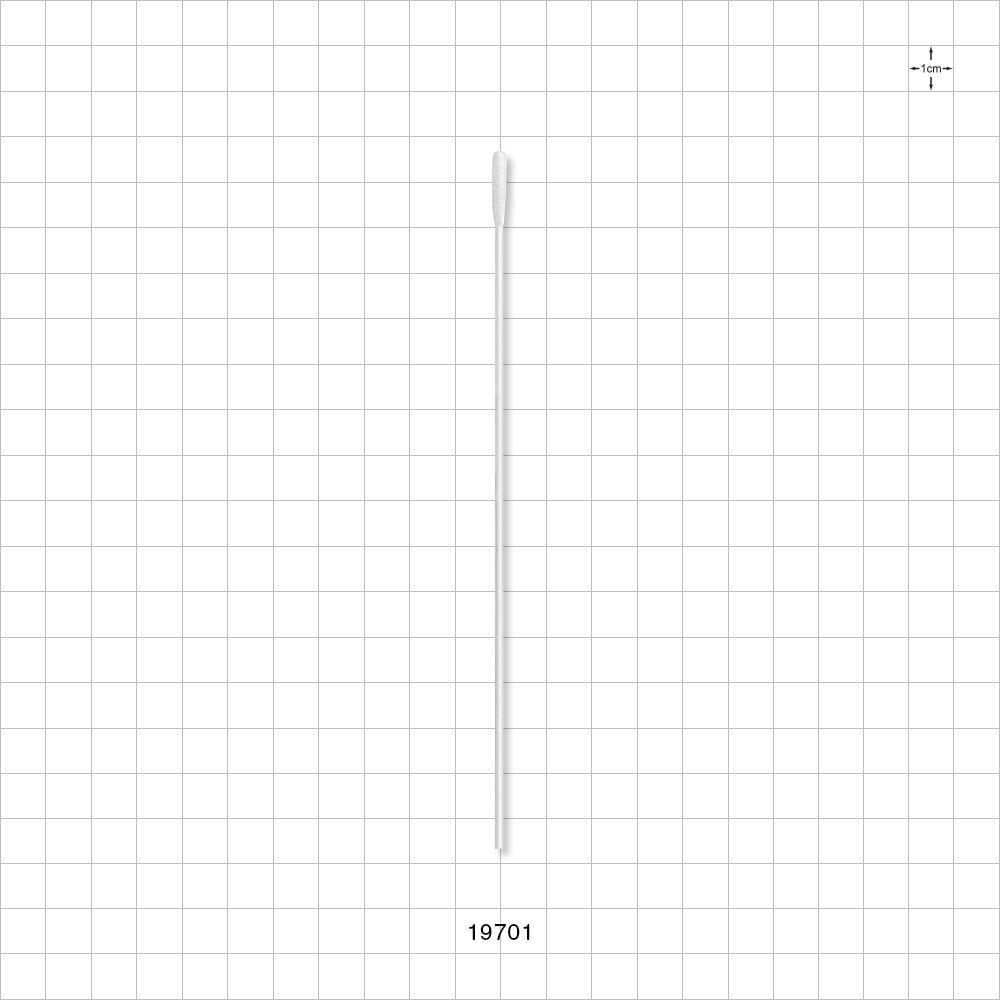 Small Round Tip Swab With White Handle,