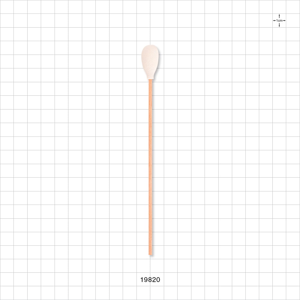Large Foam Tip Swab with Wood Handle; 50/Bag