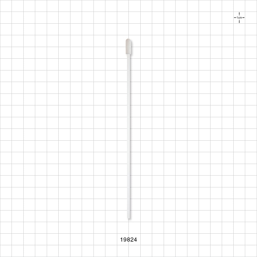 Precision Foam Tip Swab with Natural Straw-Like Handle; 50/Bag