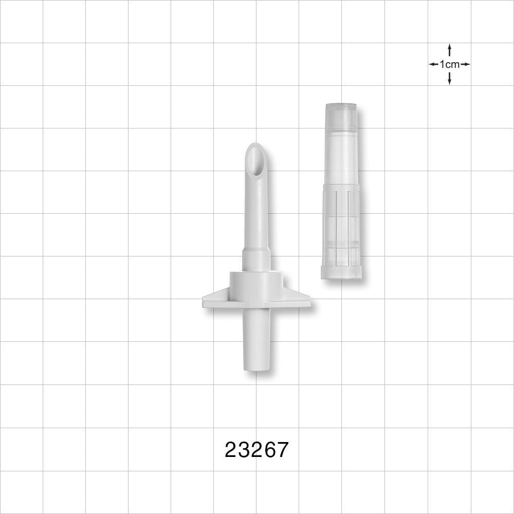 Spike, Non-Vented, Vented Hydrophobic Cap, Female Luer Slip