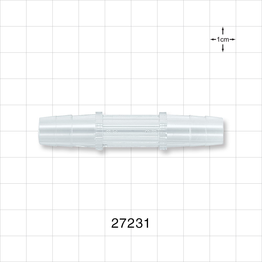 Straight Connector, Barbed, Natural