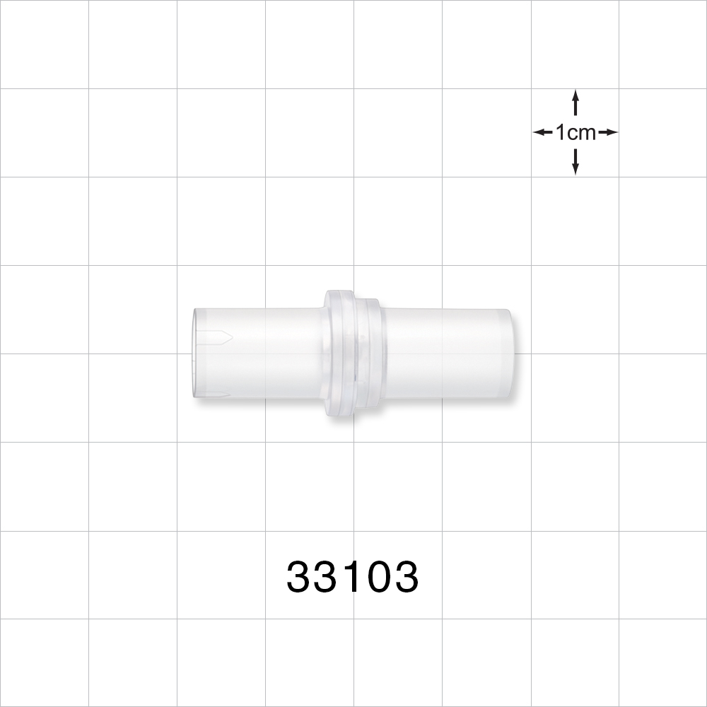 High-Flow Check Valve, Tubing Port Inlet, Tubing Port Outlet