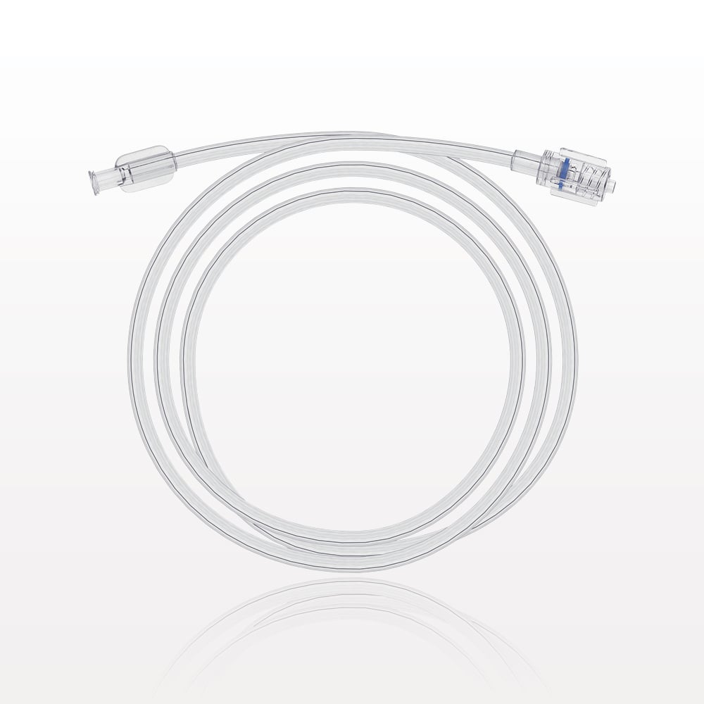 Bonded Non-Braided, High-Pressure Extension Line, Female Luer Lock to Rotating Male Luer Lock
