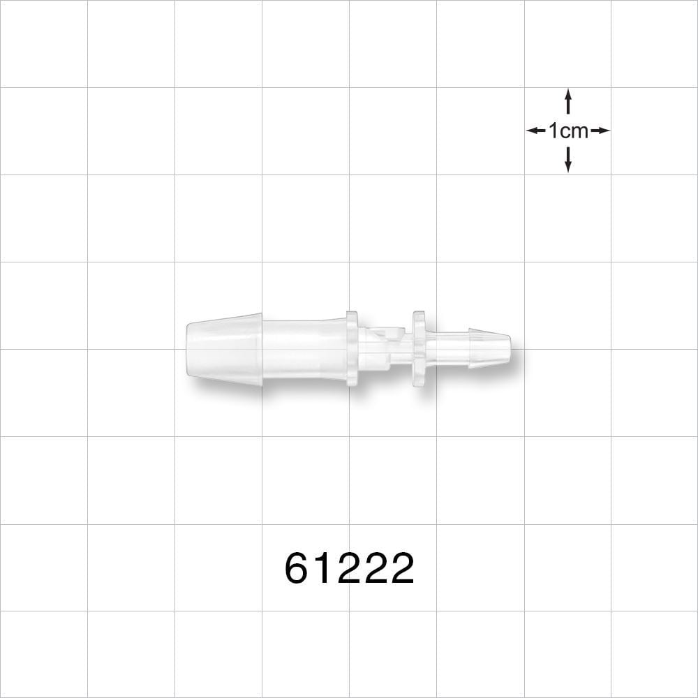 Straight Connector, Reducer, Barbed, Natural