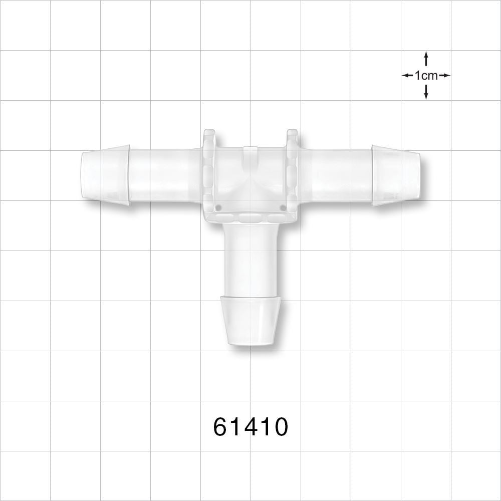 T Connector, Barbed, Natural