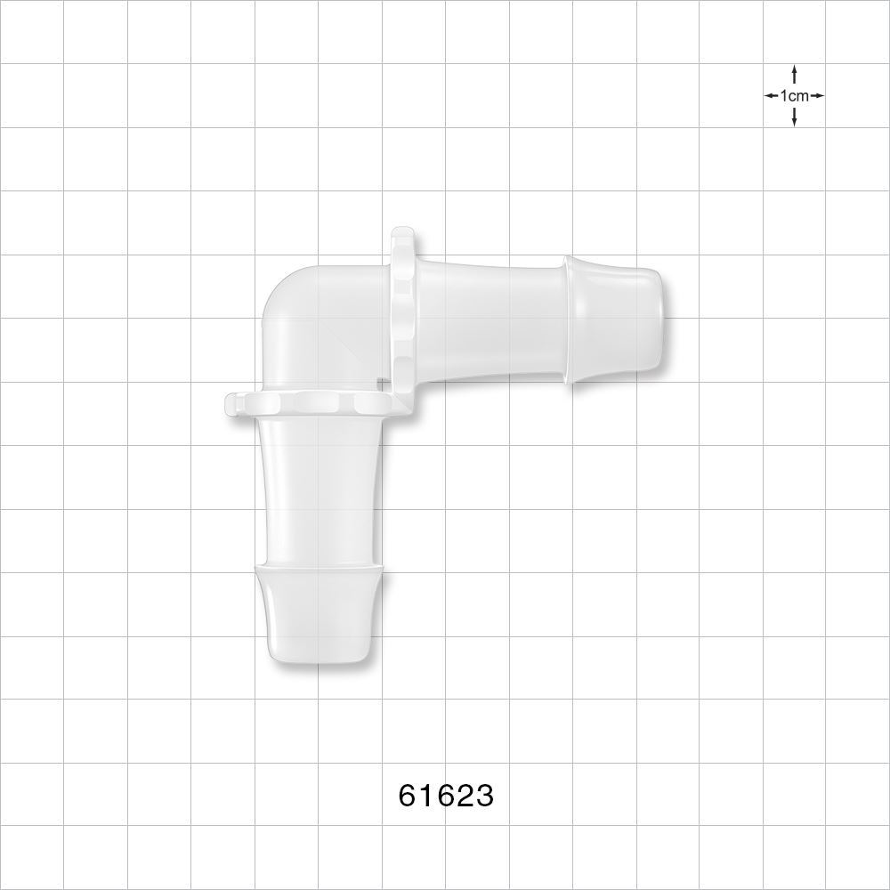 Elbow Connector, Barbed, Natural