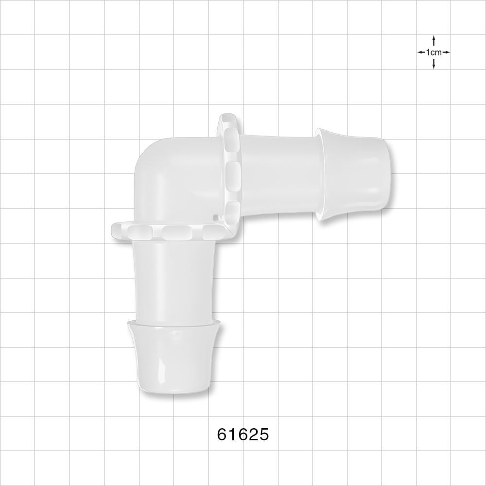 Elbow Connector, Barbed, Natural