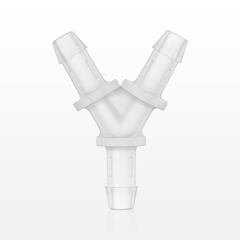 Y Connector, Barbed, Natural