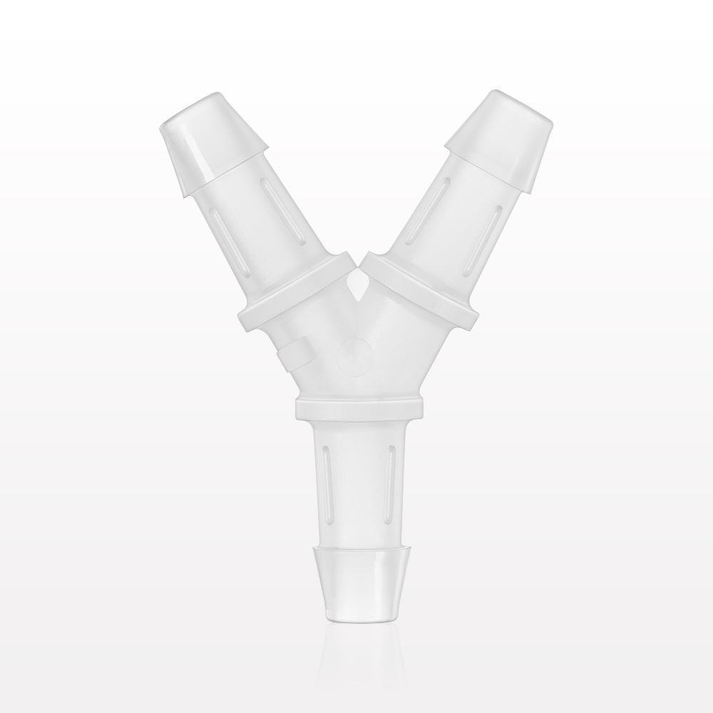 Y Connector, Barbed, Natural