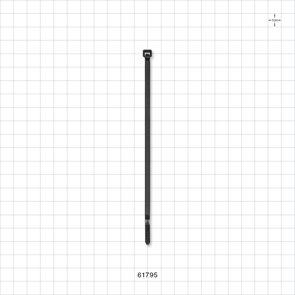 General Purpose Pan-Ty® Non-Reopening Cable Tie, PLT Series, Black