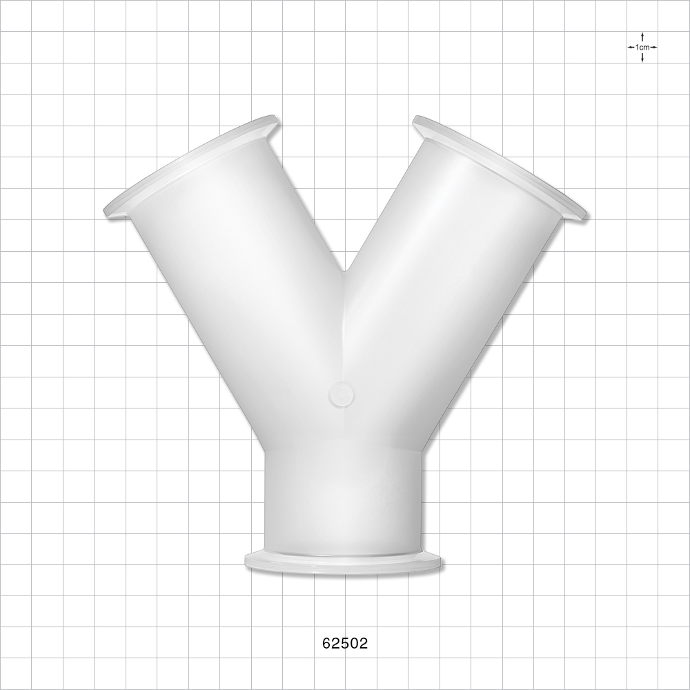 Y Fitting, Sanitary Flange, Natural