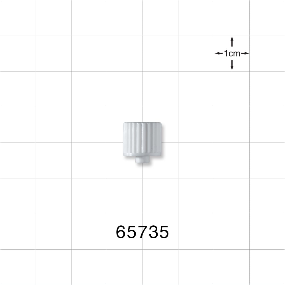 Male Luer Cap, Non-Vented, White