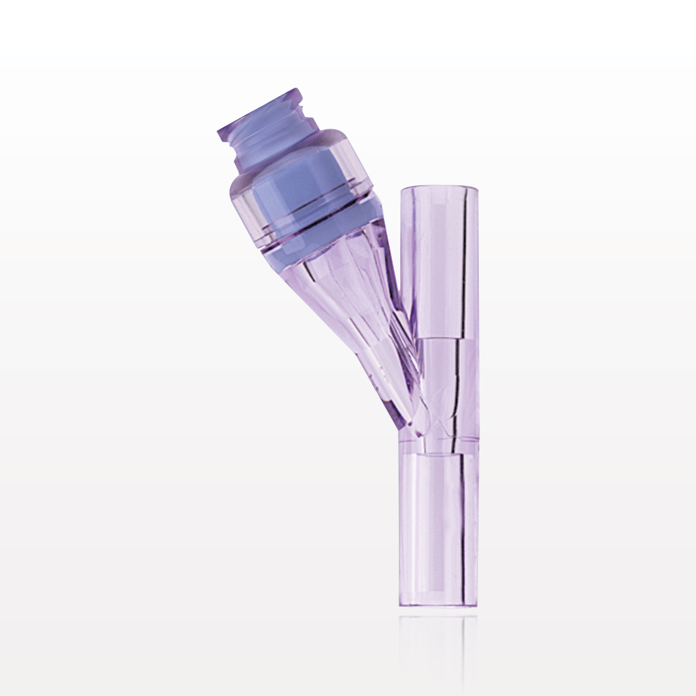 Y Connector, Needleless Injection Site, Swabbable, Tubing Ports