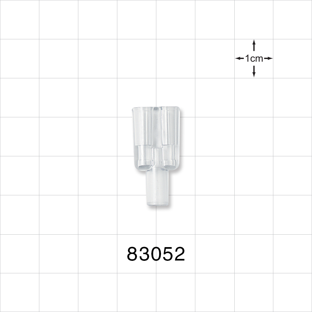 Y Connector, Parallel, Tubing Ports, Clear