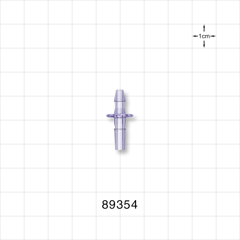 Male Luer Slip, Barbed, Clear