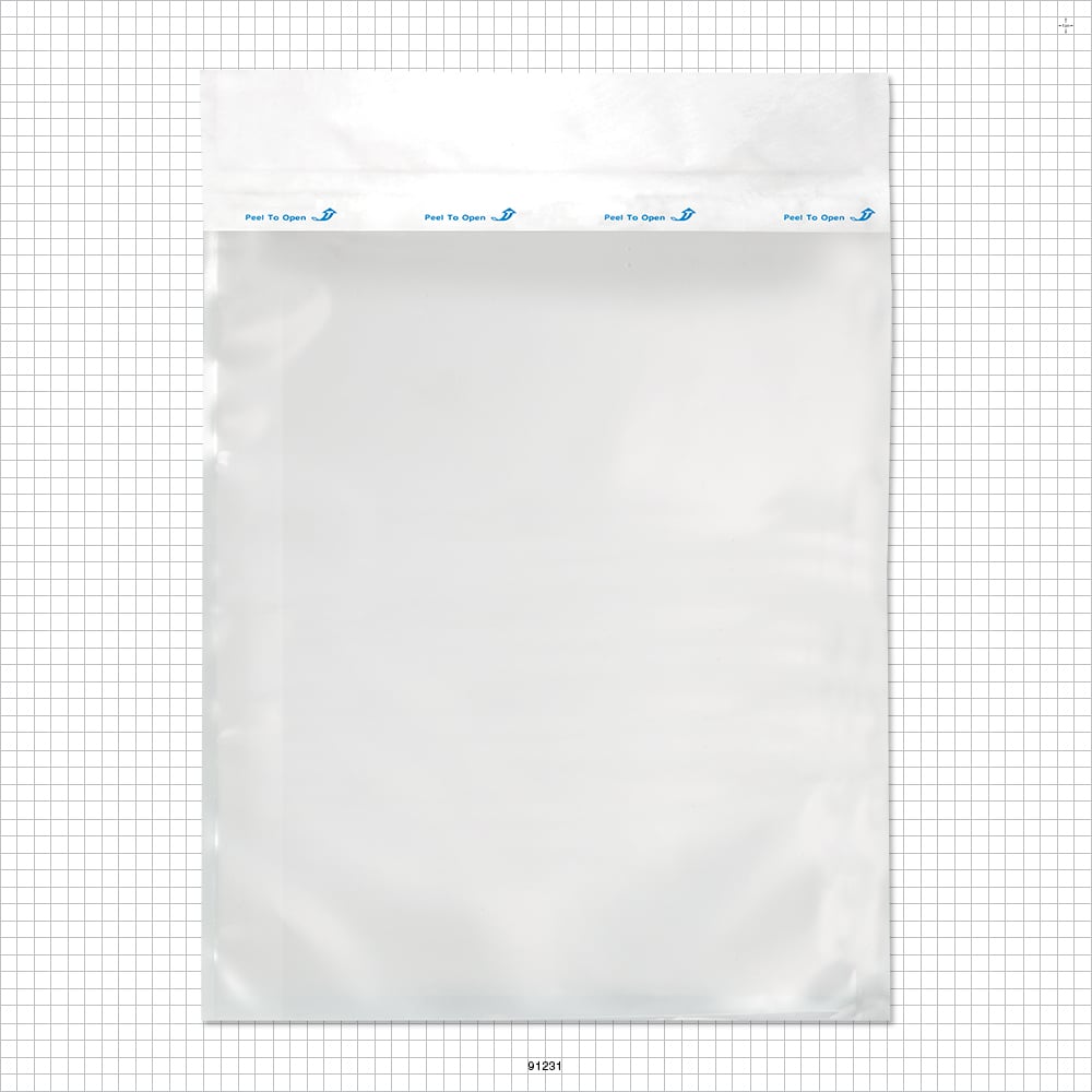 Sterilization Pouch, Peelable Style, Heat Sealable w/Header