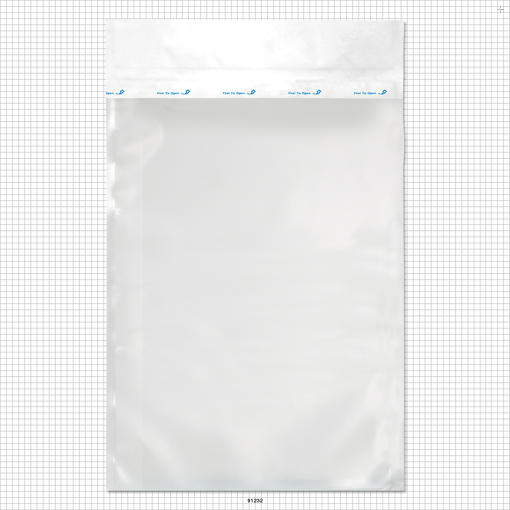 Sterilization Pouch, Peelable Style, Heat Sealable w/Header