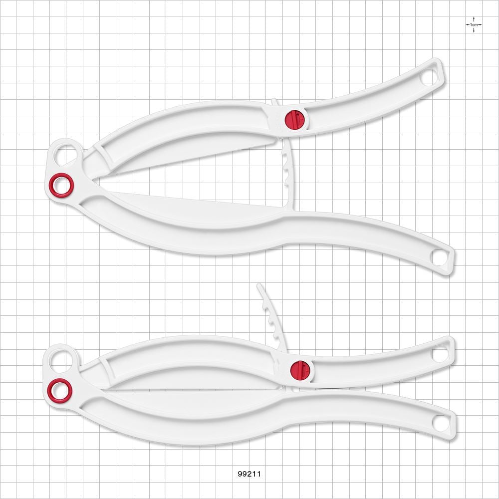 Bag Clamp with Lock, White