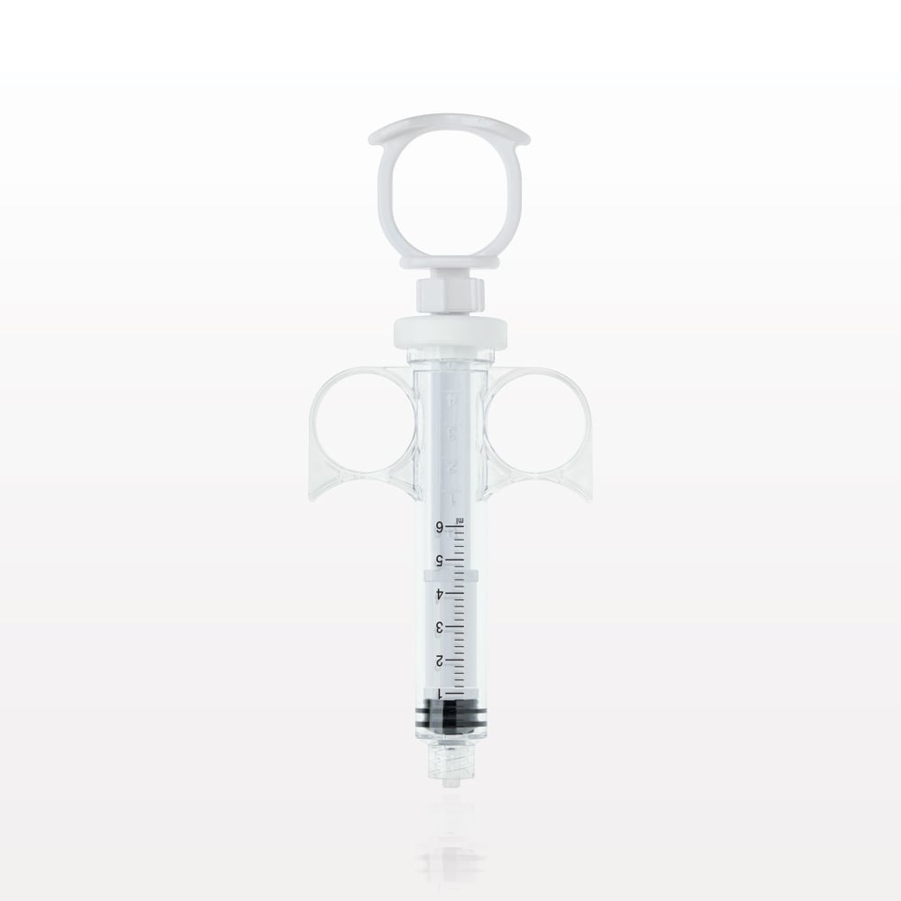 Control Syringe, Locking Plunger and Ring Grip, Male Luer Lock