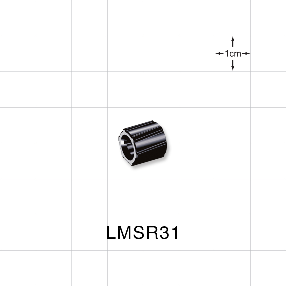 Spin Lock Ring, Black, 100/Bag